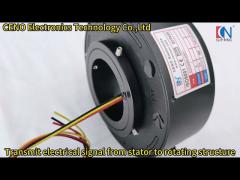 Diameter 50mm Electrical Slip Ring Hollow Shaft For Industry