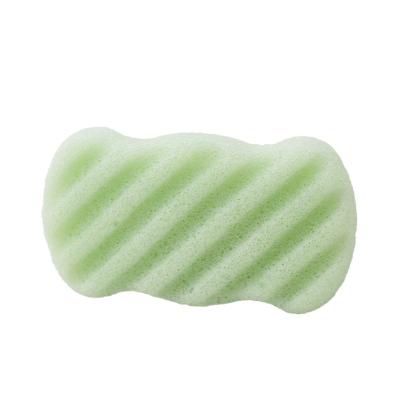 China Esponja de baño Exfoliating ultra suave antibacteriana de la esponja Konjac seca mojada abonable del cuerpo en venta