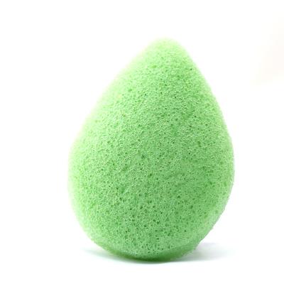 China Wet Dry Green Tea Konjac Sponge Eco Friendly For Face Cleaning for sale