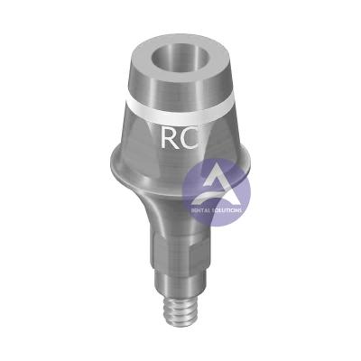 China ITI Straumann Bone Level® Titanio abutment cementable recto compatible con RC 4.1mm, D:6.5 mm, GH:1/2/3 mm, AH:4/5.5 mm en venta