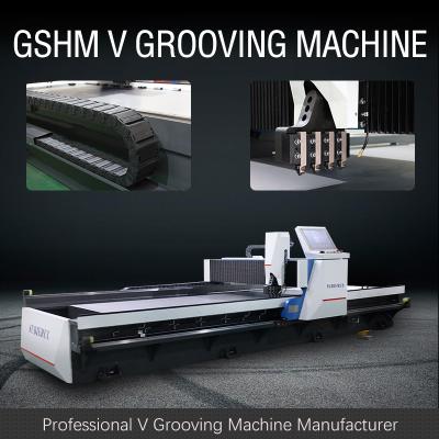 China Hydraulic CNC V Grooving Machine For Stainless Steel In Elevator Industry for sale