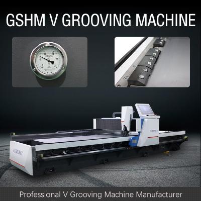 China Anti Skateboard V Groove Machine For Metal Pipes Automatic V Grooving Machine à venda