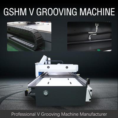China Hydraulic V Slotting Machine For Elevator Part Sheet Metal Grooving Machine 1232 en venta