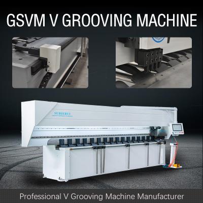 China Heavy Duty Sheet Metal Grooving Machine Door Industry V Groover Machine for sale