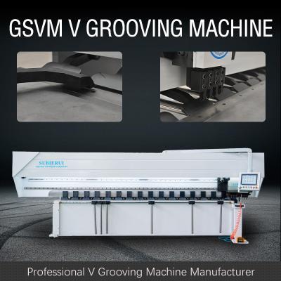 China CNC Sheet Metal Grooving Machine For Metal Curtain Wall V Groover Machine 1240 en venta