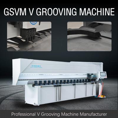 China Compact Sheet Metal Grooving Machine V Groove Cutter Machine For Elevator Interior Design Te koop