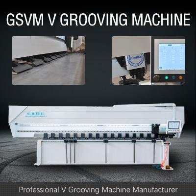 中国 4000mm CNC V Grooving Machine For Ornament Metal Grooving Machine 販売のため