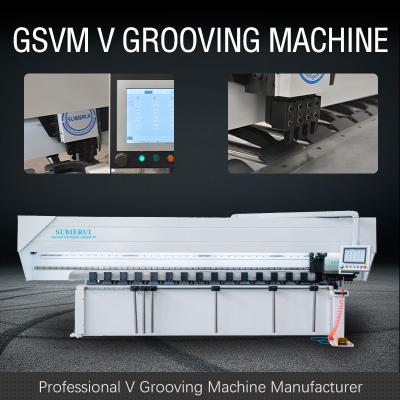 中国 4000mm Sheet Grooving Machine Automatic V Grooving Machine Metal Furniture 販売のため