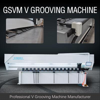China Hydraulic Sheet Metal Grooving Machine Stainless Steel V Groove Cutter Machine en venta