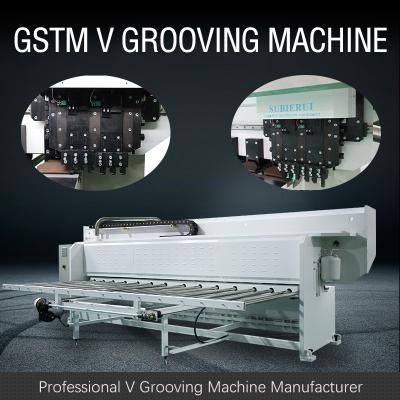 China Stainless Steel Panel V Groover Machine Elevator CNC V Grooving Machine for sale