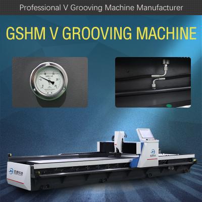 China Cabinet Horizontal V Cutting Machine Door Stainless Steel Sheet Grooving Machine for sale