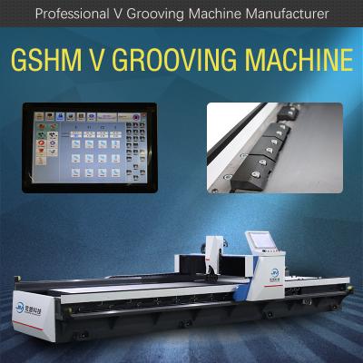 China High Precision V Groove Cutting Machine Elevator V Grooving Machine For Sheet Metal Te koop