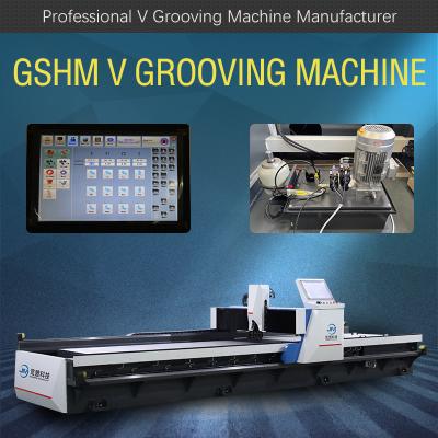 China Metal Artwork V Groove Cutter Machine 1500mm X 3050mm Auto V Grooving Machine Te koop
