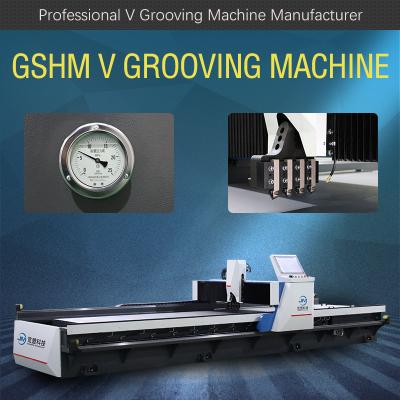 China Horizontal Cnc V Cutting Machine V Groove Machine For Metal Signage for sale
