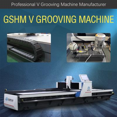 China Hydraulic Horizontal V Cutting Machine For Anti Skateboard V Groover Machine for sale