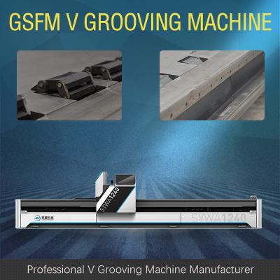 China Automatic CNC V Grooving Machine Hydraulic V Groove Machine For Metal for sale