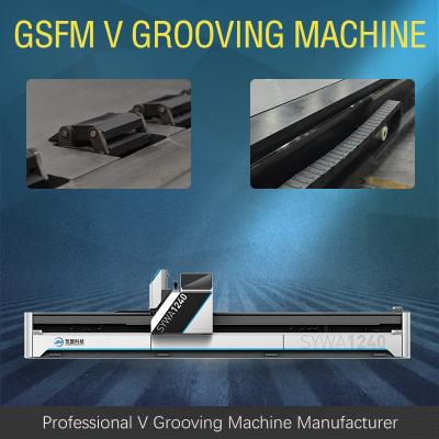 China Horizontal CNC V Cutting Machine V Groover Machine For Metal Curtain Wall Panels 1560 en venta