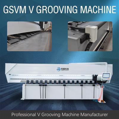 China Hydraulic V Slotting Machine For Metal Processing 1232 CNC V Grooving Machine Te koop