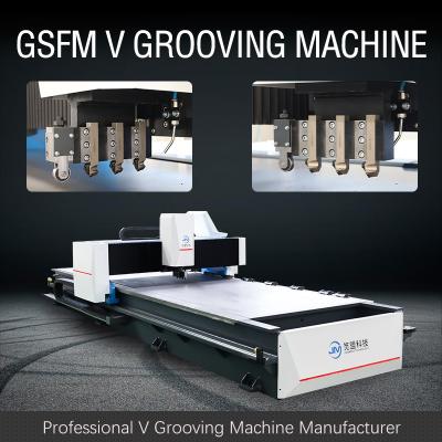 中国 High Precision Fully Automatic Four Sided Sheet Metal Grooving Machine For Door Industry 販売のため