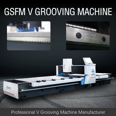 中国 Fully Automatic Four Sided V Groover Machine Automated Solution For Door Industry 販売のため