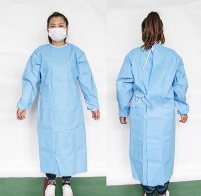 China Rehabilitation Therapy Disposable Protective Gown SMS Medical Operation Gown for sale