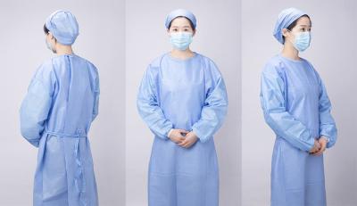 China 175cm 185cm Surgical Disposable Gown Lightweight Anti Pollution for sale