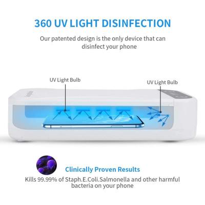 China Ultraviolet Mobile Phone Disinfection Box Usb Charging Wireless Charging for sale