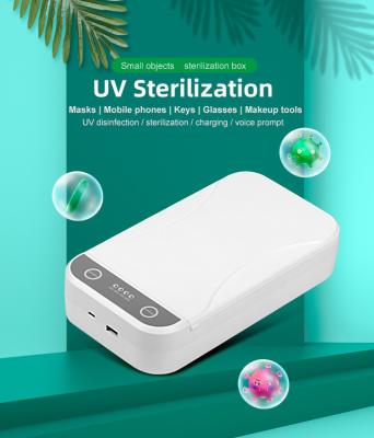 China 99,9% caixa Esterilizadora Telefono da desinfecção do telefone celular das bactérias da matança UV à venda