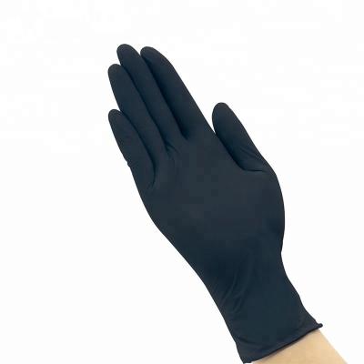 China Black Nitrile Disposable Gloves Chemical Resistance S M L XL XXL Size for sale