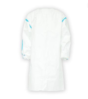 China AAMI Level 1 / 2 / 3 EN13795 Disposable Protective Gown With Knit Cuff for sale