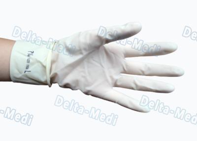 China Sterile Latex Disposable Surgical Gloves Powder Free White Color For Hospital for sale