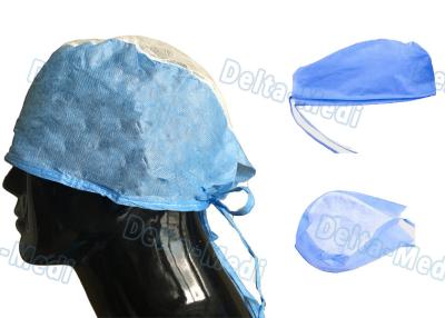 中国 ちり止めの通気性の使い捨て可能な外科帽子非編まれたカスタマイズされた色 販売のため