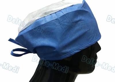 China Doctor' S Disposable Medical Caps With White Crown , Breathable Disposable Operating Room Hats for sale