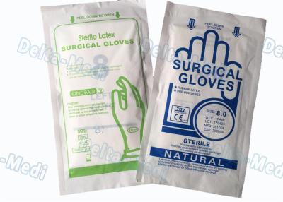 China Medical Hospital Disposable Surgical Gloves , Soft Sterile Surgical Gloves for sale