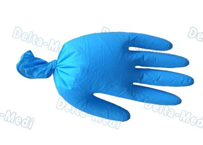China Harmless Disposable Medical Gloves , Blue Color Vinyl Exam Gloves With Good Feeling for sale