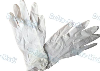 China Natural Rubber Disposable Surgical Gloves Latex Examination 18g - 24g for sale