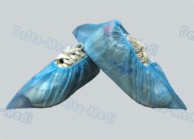 China PP / SMS Blue Non Woven Disposable Surgical Shoe Covers For Hospital / Laboratory for sale