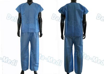 China Dustproof Non Toxic Medical Scrub Suit , Breathable Surgical Scrub Suits for sale