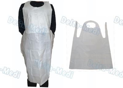 China Adult Medical Plastic Products Waterproof LDPE / HDPE Apron For Food Industry for sale