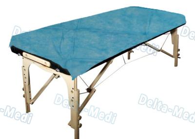 China Ultrasonic Seam Disposable Bed Sheets Blue Color With Good Skin Affinity,water proof,Examination usage for sale