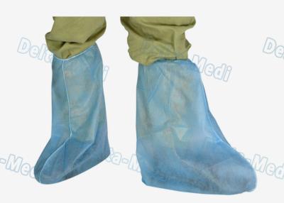 China PP Polypropylene Disposable Shoe Covers Anti Dust Above Ankle To Knee for sale