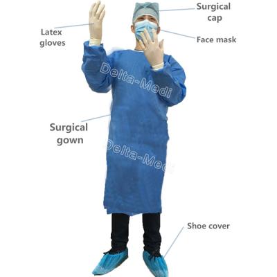 China Hospital  Sterile Non Woven Disposable Surgical Gown for sale