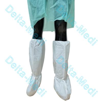 China Anti Skid PP PE 50gsm Disposable Surgical Shoe Covers for sale