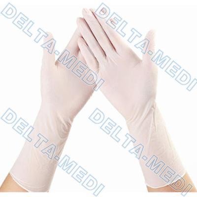 China L Size Finger Textured Latex Examination Gloves For Laboratory for sale