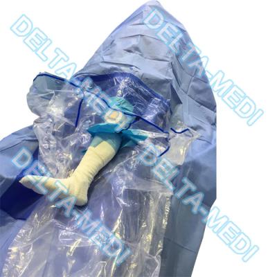 China Bloco cirúrgico descartável do Arthroscopy do reforço PP/SMS/SMMS/SMMMS para o joelho, ombro, extremidade, quadril, mão, pé à venda