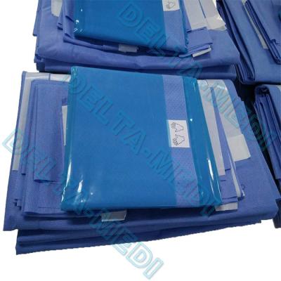 China Around Aperture With High Absorbent SMF  50g to 60g SBPP + PE / SMS / SMMS  Disposable Sterile Surgical Gynaecology Pack for sale