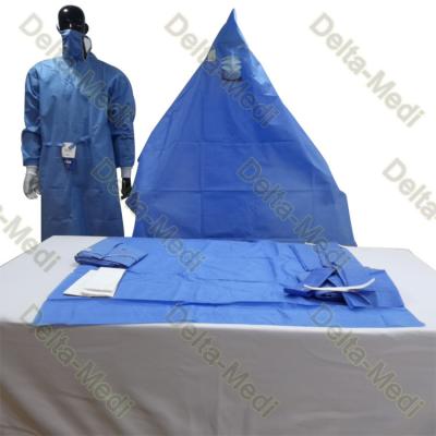 China Reinforced 20-60g Surgical Dental Pack Disposable Dental Drapes With Adhensive Fenestration for sale