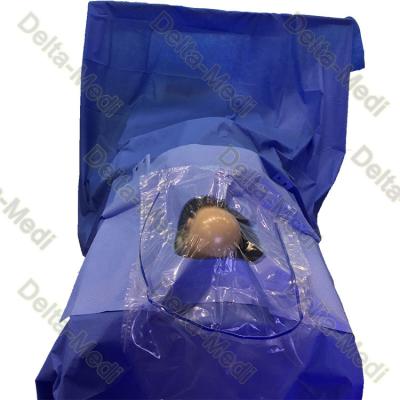 China Sterile Craniotomy Drape With Fenestration Incise Film And Fluid Collection Pouch for sale