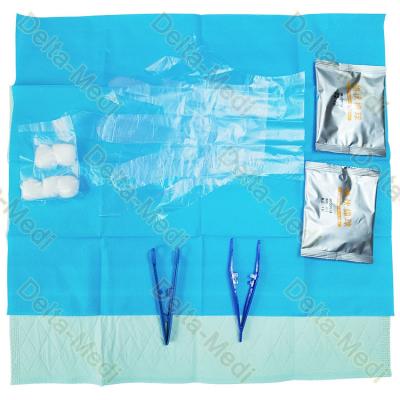 China Disposable Sterile Perineal Care Kit With Underpad Cotton Ball Gloves Utility Drape for sale