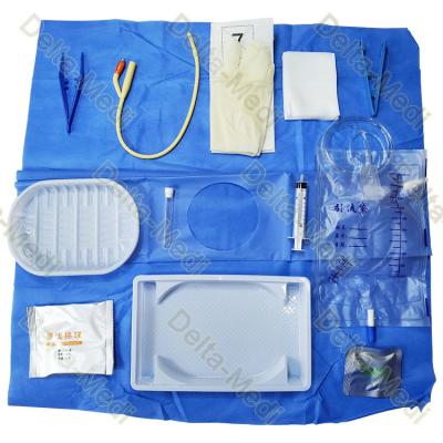 China Jogos Urethral descartáveis médicos estéreis Catheterication Kit With Latex Foley do cateter à venda